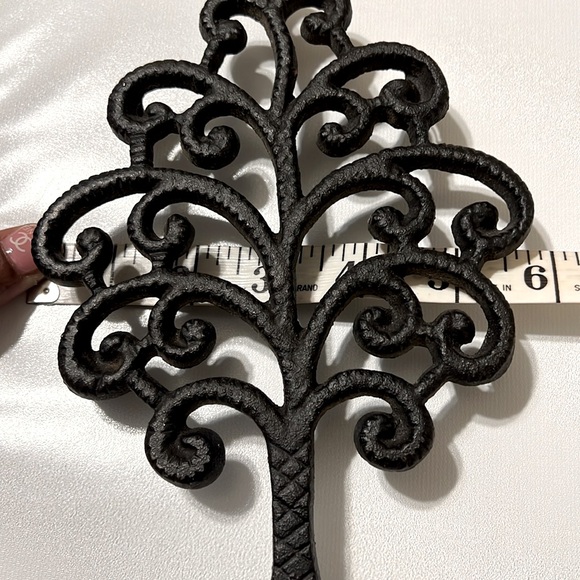 1951 Vintage JZH “Family Tree” - Cast Iron Trivet Decorative Wall Hanging - Picture 10 of 10